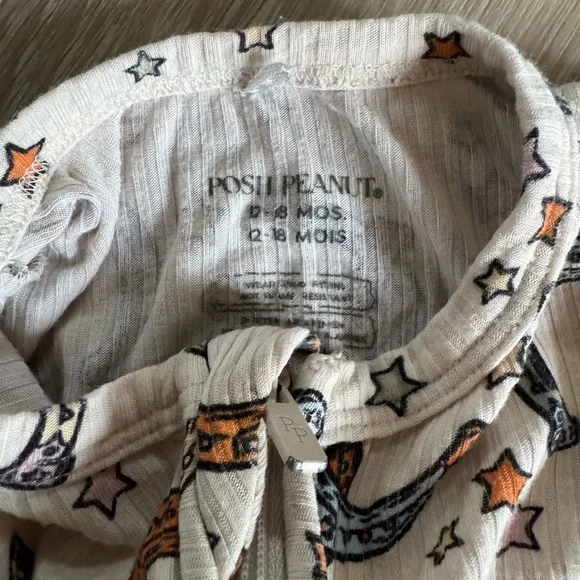 Posh Peanut Cream One Piece with Horseshoe and Star Print - Picture 2 of 2